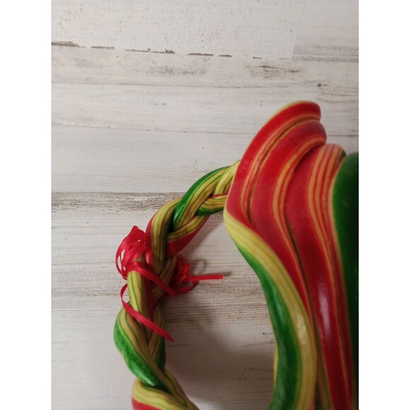 Hard Plastic Multi  Color Braided Funky Cool Basket Beautiful Decor - Picture 16 of 16